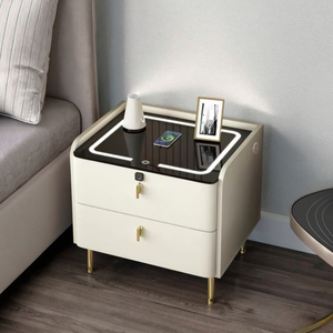 Mesita de noche inteligente con altavoz inteligente de carga inalámbrica multifuncional para dormitorio - Product Image 5