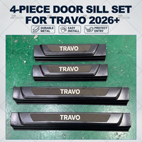 Seuil de porte en gros pour Toyota Hilux Travo 2026, accessoires de protection anti-rayures pour seuil de porte de pick-up