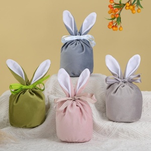 <b>Easter</b> Bunny Ear Velvet Fur-Padded Eco-Friendly Printing <b>Gift</b> <b>Bag</b> & Candy Box for Party and Creative Bundle - Product Image 5