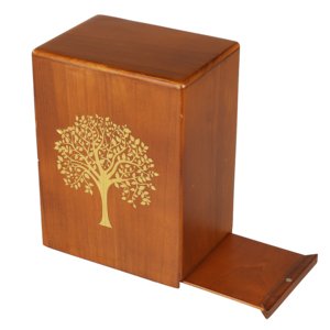 Urne funéraire en bois pour cendres humaines adultes, urnes commémoratives pour chats et chiens, boîte en bois avec gravure personnalisée, vente en gros - Product Image 5