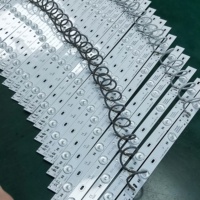 Tira de barra rígida de aluminio SMD 3030 2835, 12LED/M, cc 12V/24V, barra LED de reflejo retroiluminado, para pantalla de publicidad