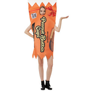 Costume de fête d'Halloween-Barre de chocolat au beurre d'arachide Cosplay Vêtements de <span class=keywords><strong>couple</strong></span>-Robe une pièce-Costume de performance amusant - Product Image 5