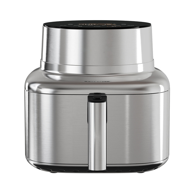 Electric Stainless Steel Square 6L Air Fryer Digital Control LCD Display PTFE Non-Stick 24-Hour Timer Energy Saving Versatile