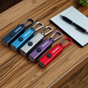 <b>GAMING</b> LED Flashlight 4LED Aluminum Alloy Keychain Mini <b>Light</b> For Hiking Camping Daily Use - Product Image 1