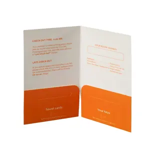 custom print gift card holder motel key card paper sleeves hotel key card envelopes