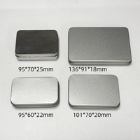 Caja Metálica Rectangular de Hojalata Impresa Personalizada con Diseño en Relieve, Caja de Regalo con Bisagras, Personalizable, de Grado Alimenticio, Reciclada, para Chocolate