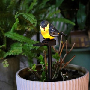 Solar Garden <b>Light</b> Bird Welcome Sign <b>Led</b> Outdoor Decor Waterproof Stake <b>Light</b> - Product Image 2