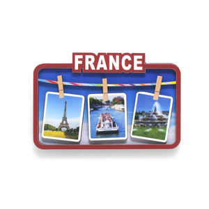 Aimants de réfrigérateur en bois personnalisés, souvenirs de France, <span class=keywords><strong>Paris</strong></span>, New York, cadre photo 3D, monument de la ville, aimants de réfrigérateur en bois - Product Image 2