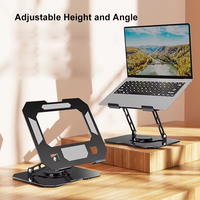 Prix d'usine Support pliable pour ordinateur portable Support de tablette réglable en métal Support pour ordinateur portable