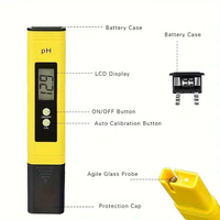 pH-mètre numérique de type stylo, plage de mesure 0-14, détecteur de qualité de l'eau pour l'eau potable, l'hydroponie, les aquariums et les piscines
