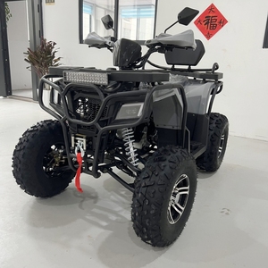 <span class=keywords><strong>Cuatrimoto</strong></span> Todoterreno Gris-Negro de 2 Plazas y 4 Ruedas con Motor de 4 Tiempos, Cabrestante y Luz LED para Uso en Exteriores 200cc ATV - Product Image 1