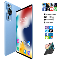Tablet OEM de 10.1 Pulgadas con Android 13, Ultrafina, 16 GB + 512 GB, Compatible con Tarjeta SIM, Llamadas 4G, Llamadas Globales, con Teclado