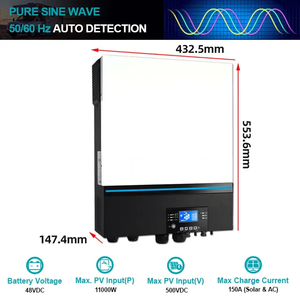 Convertisseur d'énergie solaire WiFi intelligent avec sortie monophasée ou triphasée pour système photovoltaïque - Product Image 3