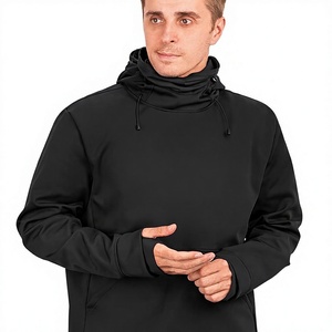 Pull à capuche long pour homme 100% polyester imprimé numérique uni FLY FIT BRAND 300g respirant pour l'hiver - Product Image 3