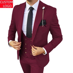 Costume d'affaires ajusté grande taille à simple boutonnage avec coupe raffinée pour homme, idéal pour les cérémonies de remise de prix - Vente en gros à chaud - Product Image 1