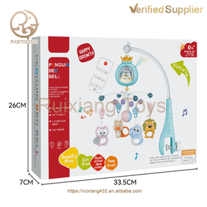 Bonitas cunas con control remoto, música móvil y proyección de luz, juguete colgante de plástico suave <span class=keywords><strong>para</strong></span> cama de bebé <span class=keywords><strong>para</strong></span> niños y niñas - Product Image 6
