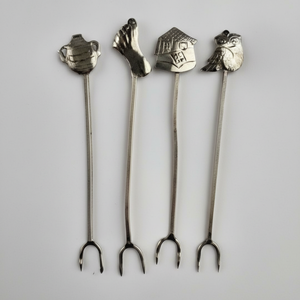 Púas de Oliva de Metal modernas, pinchos de acero inoxidable reutilizables, barra multiusos, herramientas de fiesta de cocina - Product Image 1