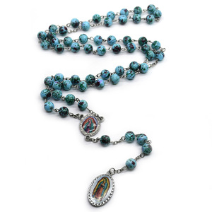 Venta al por mayor Cruz <span class=keywords><strong>Nuestra</strong></span> <span class=keywords><strong>Señora</strong></span> <span class=keywords><strong>de</strong></span> <span class=keywords><strong>Guadalupe</strong></span> <span class=keywords><strong>Rosario</strong></span> Collar <span class=keywords><strong>de</strong></span> oración para hombres Mujeres Iglesia Suministros para el culto - Product Image 5