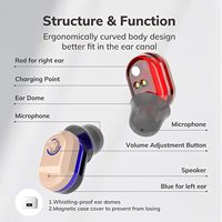 Aides auditives rechargeables anti-bruit pour seniors, amplificateur sonore intra-auriculaire, paire double oreille, rehausseur de voix, écouteurs UV