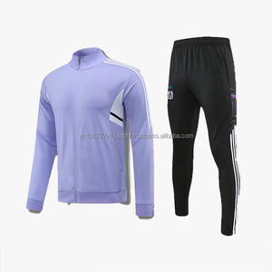 Ropa de Entrenamiento de Fútbol, Traje de Manga Larga con Media Cremallera, Ropa de Entrenamiento de Moda Otoño Invierno, Jersey Cálido de Manga Larga para Partido de Fútbol - Product Image 3