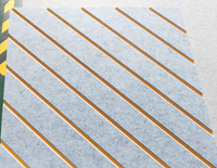 Nouvelle conception 3D, panneau en polyester double couche, 100% fibre de polyester, absorption acoustique décorative pour une qualité sonore améliorée