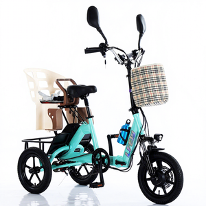 Triciclo Elettrico Pieghevole Leggero da 14 Pollici per Adulti/Anziani, Motore da 350W e Batteria da 48V10AH, E-Bike Cargo Pieghevole, Certificato DOT - Product Image 6
