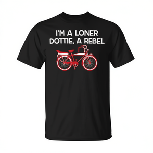 T-shirt I'm A Loner Dottie A Rebel, noir, unisexe, pour adultes, promotionnel - Product Image 2