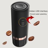 Cafetière pour l'extérieur pour le voyage à la maison, cafetière intelligente de bureau avec logo personnalisé du fabricant, machine à expresso portable, nouveaux designs