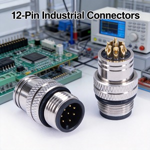 Connecteur aviation DIN mâle/femelle en angle droit série GX12, boîtier en alliage de zinc, IP40, pour usage automobile, expédition immédiate - Product Image 5
