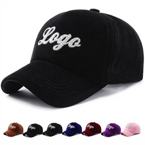 Gorro de Béisbol de Terciopelo con Pedrería Brillante de los Equipos de Béisbol de EE. UU. (NY, LA, W, P, DC, NC, Detroit, Nueva York) para Otoño/Invierno, <span class=keywords><strong>Gorra</strong></span> Deportiva de Diseño - Product Image 1