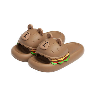 Sandales d'été mignonnes à motifs de dessins animés, Nouveauté, Claquettes antidérapantes « Ugly-Cute », Chaussons respirants pour intérieur et extérieur pour femmes - Product Image 6