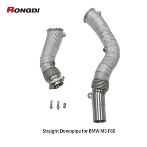 ท่อดาวน์ไปป์กันความร้อนสแตนเลส 304 ดีไซน์ใหม่ สำหรับ BMW M3 F80 M4 F82 S55 3.0T ปี 2014-2019 - Product Image 2