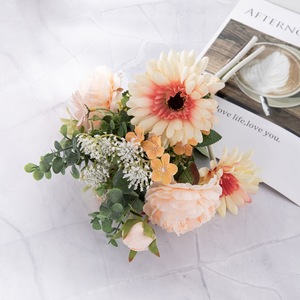 Bouquet de fleurs artificielles Fulang, mélange de roses CF01183, décoration d'intérieur, accessoires de mariage - Product Image 3