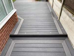 Lusso WPC legno composito <span class=keywords><strong>pavimenti</strong></span> <span class=keywords><strong>per</strong></span> giardino esterno Design moderno con tecniche lisce Click Lock installazione - Product Image 2