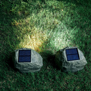 Lampe solaire Huichu en pierre, éclairage LED extérieur pour jardin avec interrupteur à induction pour l'éclairage paysager - Product Image 3