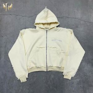 เสื้อฮู้ดผ้าคอตตอนผ้าเกล็ดปลาแบบเย็บปักเย็บริมผ้า100% ซักหิมะกรดออกแบบได้ตามต้องการสำหรับ480GSM - Product Image 1