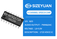 Puce vocale OTP NYQUEST NY5Q172A de 172e génération avec fonction multimédia et audio pour jouets, sonnettes, boîtes à musique (1,8-5,5V) Taïwan