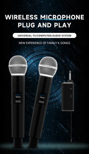 ไมโครโฟนไร้สายแบบมือถือ SM57 Professional 2.4g ไดนามิก สำหรับการแสดงบนเวที วิดีโอบล็อก 58 UHF ไมโครโฟนไร้สายคาราโอเกะสำหรับโบสถ์ - Product Image 3