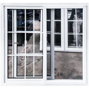 Ventana deslizante de doble vidrio UPVC con diseño de parrilla que incluye mosquitera <span class=keywords><strong>para</strong></span> una mayor seguridad y comodidad en el hogar - Product Image 5