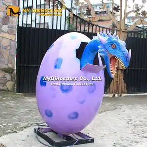 My Dino AW009 Amusement Park Equipment Realistic Animatronic Hatching Dragon for Display