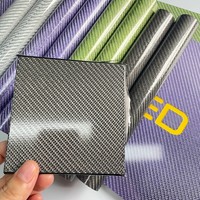 Plaques et Panneaux en Fibre de Carbone Colorée 3K à Module Élevé, Composites de Carbone 3K 2m, Épaisseurs 2mm 3mm 4mm 5mm 10mm