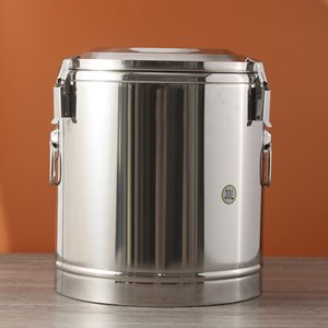 Récipient pour réchauffer les aliments à soupe de grande capacité Baril d'isolation thermique en acier inoxydable 304 Baril de conservation de la chaleur en <span class=keywords><strong>métal</strong></span> pour la restauration - Product Image 3