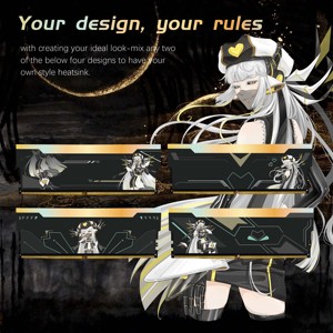 Thiết kế mới DDR4 Led RGB PC chơi Game <span class=keywords><strong>RAM</strong></span> DDR5 16GB/32GB tản nhiệt XMP ECC EXPO Bộ nhớ tốc độ nhanh với 5600/6000 MHz cho máy tính để bàn - Product Image 1