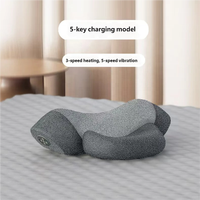 Coussin de massage électrique chauffant intelligent pour le cou et le dos, avec mémoire de forme, soutien de la colonne vertébrale et fonction Shiatsu