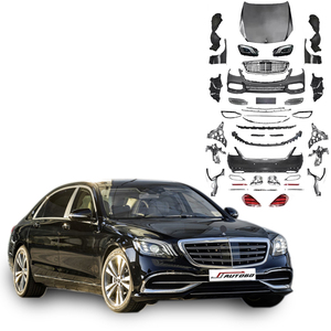 Kit de carrosserie de conversion de modification automobile pour Benz <span class=keywords><strong>Classe</strong></span> <span class=keywords><strong>S</strong></span> W221 2007 2008 2009 <span class=keywords><strong>2010</strong></span> 2011 à style Maybach W222 Pare-chocs avant arrière - Product Image 1