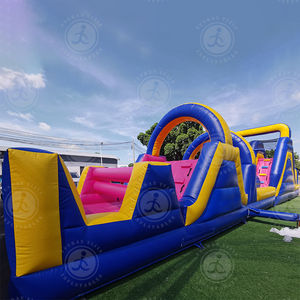 Fabricante de China Casa de rebote de alta calidad a prueba de agua con carrera de obstáculos inflable de precio más bajo de fábrica con soplador de aire - Product Image 6