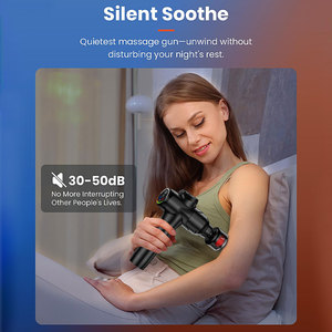 Black 2024 Hammer Percusión Reathlete Fascial <span class=keywords><strong>Handheld</strong></span> Vibrator Head Deep Tissue Muscle <span class=keywords><strong>Back</strong></span> Pistola de masaje eléctrica Caliente y frío - Product Image 2