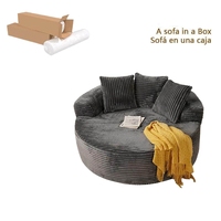 Ensemble de canapé-lit pliable en velours côtelé au design moderne, écologique, avec rembourrage en éponge pure, compressé sous vide, pour hôtel et salon