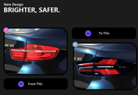 Pour BMW X6 E71, mise à niveau vers le style G06 LCI, feux arrière dynamiques à clignotants, ensemble de feux arrière.