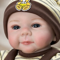 Poupée Bébé Reborn Réaliste de 20 Pouces en Vinyle Souple Peinte à la Main avec Articulations Mobiles, Jouet Éducatif, Cadeau de Collection pour Filles